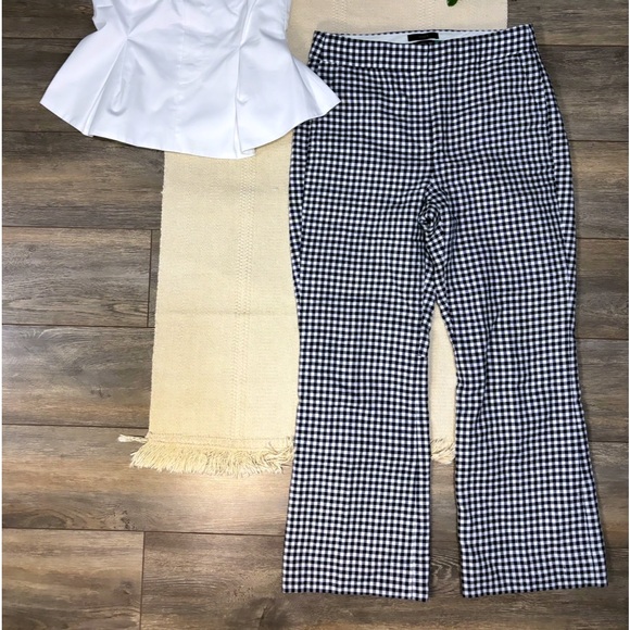 J.Crew gingham pants - Picture 1 of 3